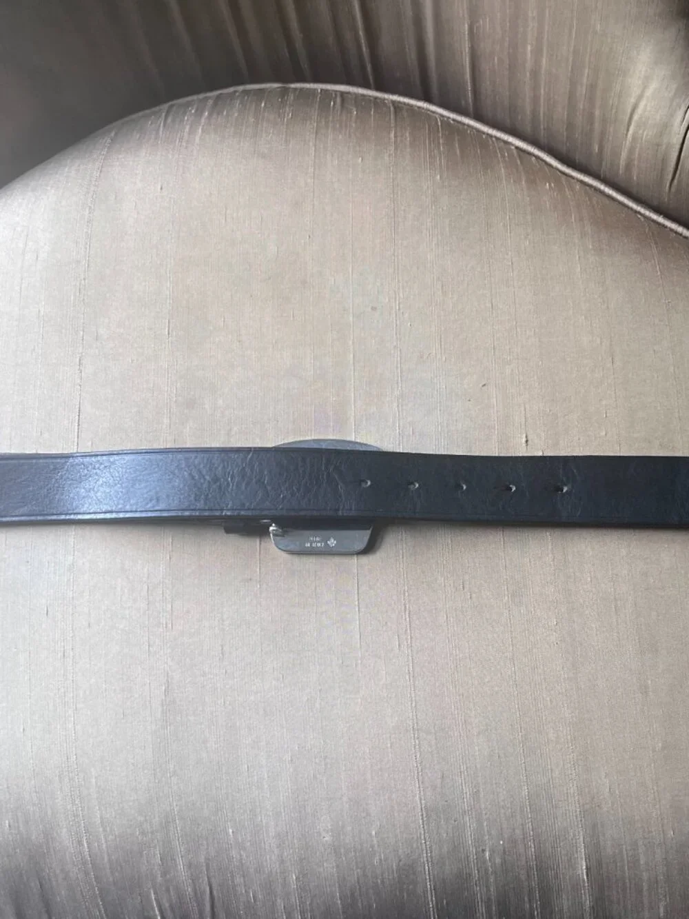 Dsquared City of Wood Buckle Belt in Leather (Preloved)
